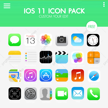 Apple Ios11 Icon Pack, Ios, Ios11, Apple PNG Transparent Clipart ...