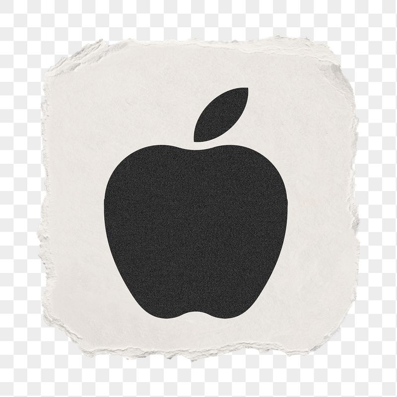 Apple png icon sticker, ripped | Free PNG - rawpixel