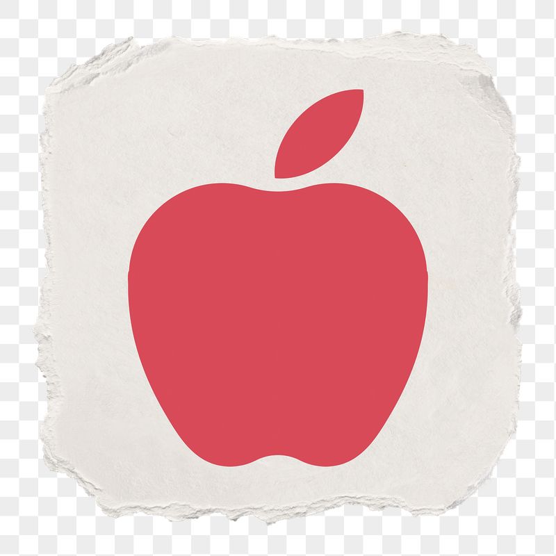 Apple png icon sticker, ripped | Free PNG - rawpixel