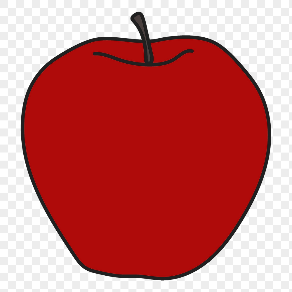 Apple png sticker, fruit doodle | Free PNG Illustration - rawpixel