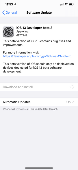 Apple releases third developer beta of iOS 13, iPadOS, macOS 10.15 ...