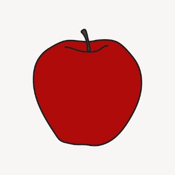 Apple sticker, fruit, colorful creative | Free PSD Illustration - rawpixel