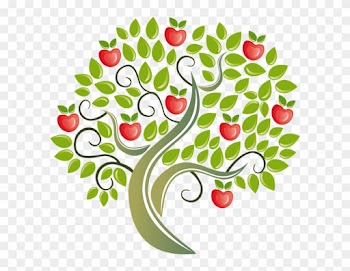 Apple Tree Tote Bag, Adult Unisex, Natural