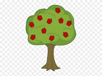Apple Tree With Fallen Apples Clip Art - Apple Tree Clipart
