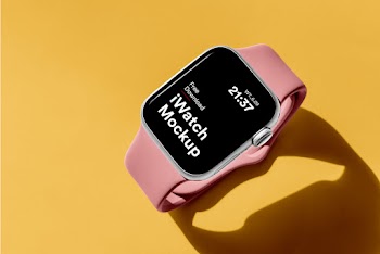 Apple Watch Lies on Floor Mockup