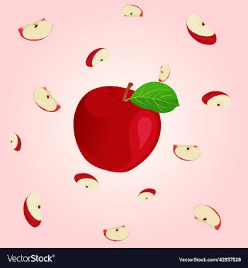 apple with slices