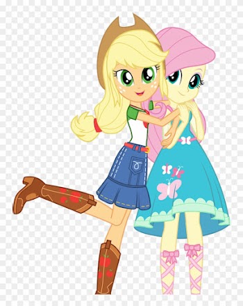 Applejack, Clothes, Equestria Girls, Fluttershy, Official, - Equestria Girls Better Together Fluttershy And Applejack