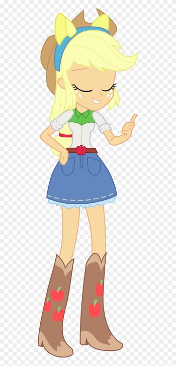 Applejack With Wondercolts Team Ears By Hugomndz - Equestria Girls Applejack Wondercolt
