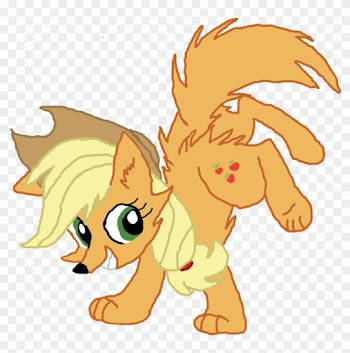 Applejack Wolf - Mlp Wolf Applejack