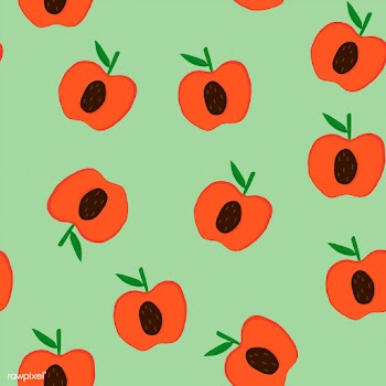 Apples on green seamless pattern background v.. | Free stock vector - 516526