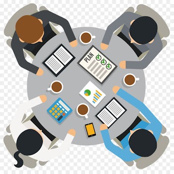 Application lifecycle management Organization Human resource management Strategy - A plan view of business people office 