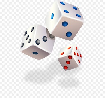 Applied Quantitative Finance 3D computer graphics Icon - Painted white dice pattern 