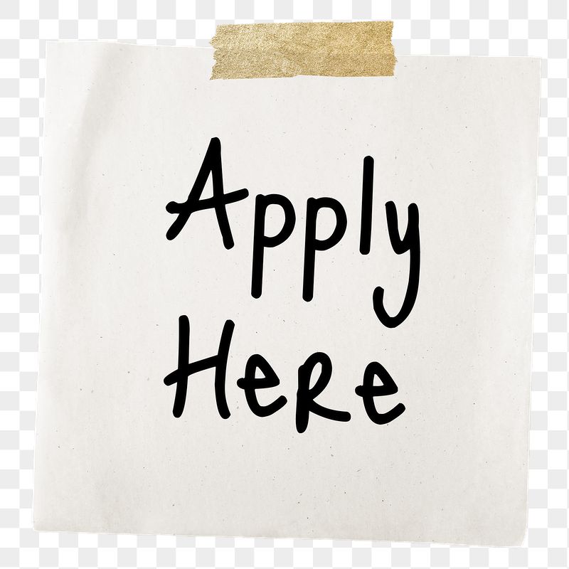 Apply here png word, memo | Free PNG - rawpixel