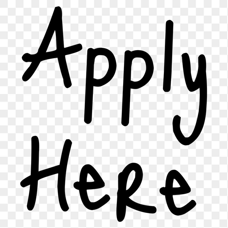 Apply here word png, simple | Free PNG - rawpixel