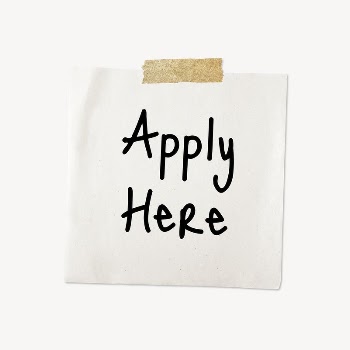 Apply here word typography, memo | Free PSD - rawpixel