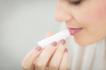 Applying Lip Balm