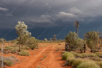 Approaching storm in Queensland outback Australia