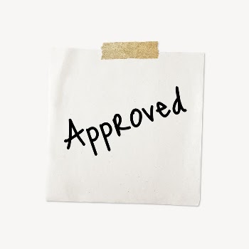 Approved word typography, memo note | Free PSD - rawpixel