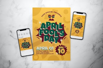 April Fool's Day Flyer Set