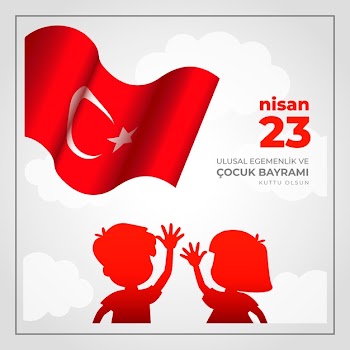 April national sovereignty and children's day Free Vector