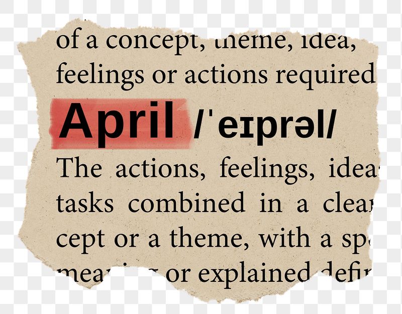 April png word sticker, torn | Free PNG - rawpixel