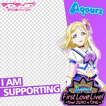 Aqours FLL Frame Mari Ohara transparent background PNG clipart