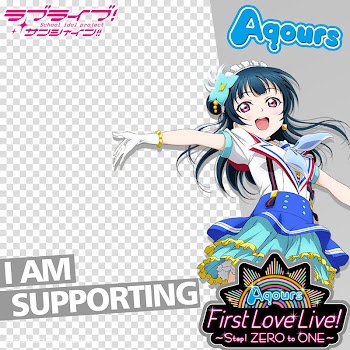 Aqours FLL Frame Yoshiko Tsushima transparent background PNG clipart
