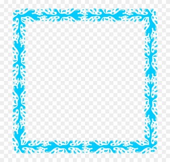 Aqua Border Frame Png Transparent Image - Blue Frame Png