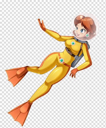 Aqua Daisy, female anime character illustration transparent background PNG clipart