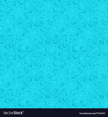 Aqua seamless star pattern background vector image
