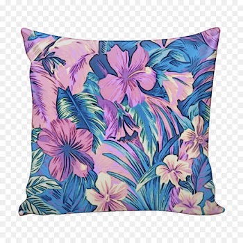 aqua throw pillow cushion purple pink