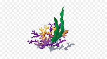 aquarium decor purple plant coral fish supply