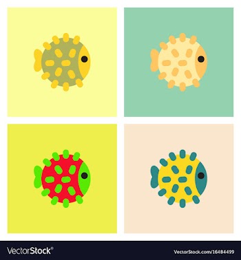 Aquarium fish set vector image