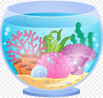 Aquarium Goldfish Clip art - Marine coral fish tank 
