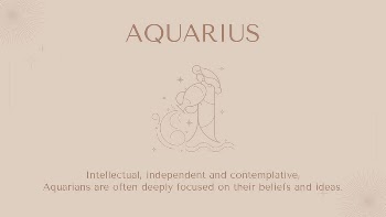 Aquarius blog banner template, minimal | Free PSD Template - rawpixel