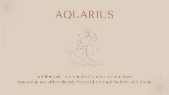 Aquarius blog banner template, minimal | Free Vector Template - rawpixel