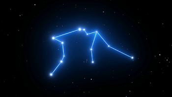 Aquarius Constellation on a Beautiful Starry Night Background ...