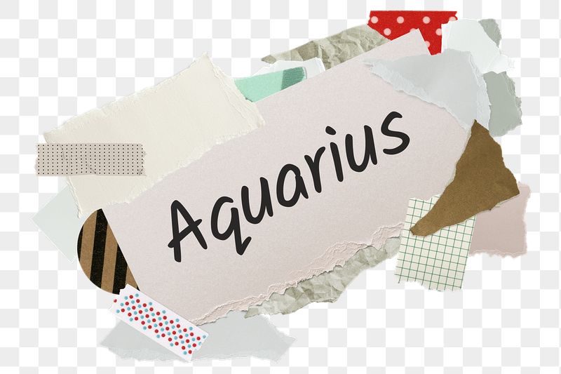 Aquarius png word sticker, aesthetic | Free PNG - rawpixel