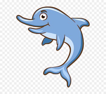 Aquatic animal Cartoon Sea - Cute dolphin 