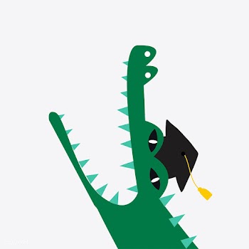Aquatic cartoon crocodile wearing a hat vecto.. | Free stock vector - 476991
