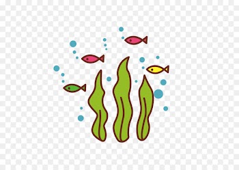 Aquatic plant Cartoon - Cartoon fish 