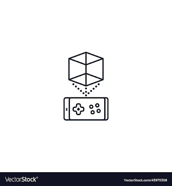 ar game creative icon from augmented reality