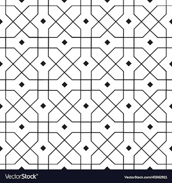 arabesque line arab seamless pattern mosaic