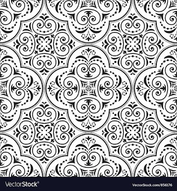 Arabesque seamless pattern vector image