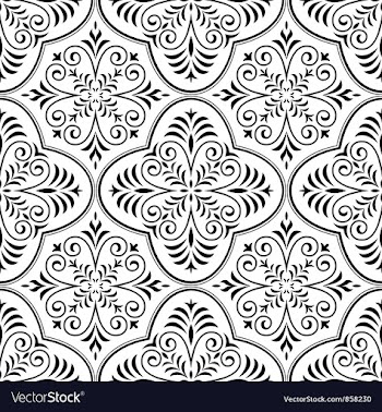 Arabesque seamless pattern vector image
