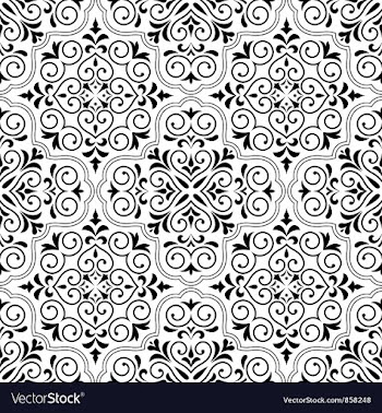 Arabesque seamless pattern vector image