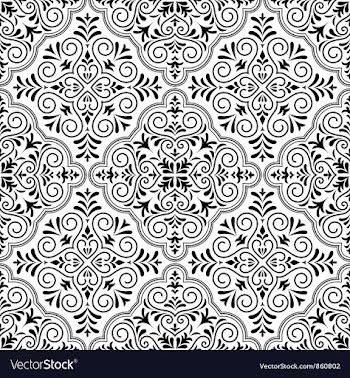 Arabesque seamless pattern vector image