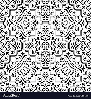 Arabesque seamless pattern vector image