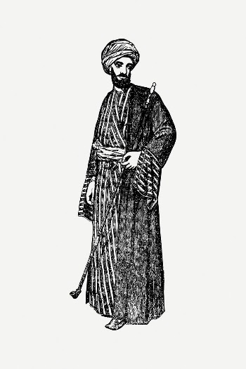 Arabian man clipart, vintage illustration | Free PSD Illustration - rawpixel