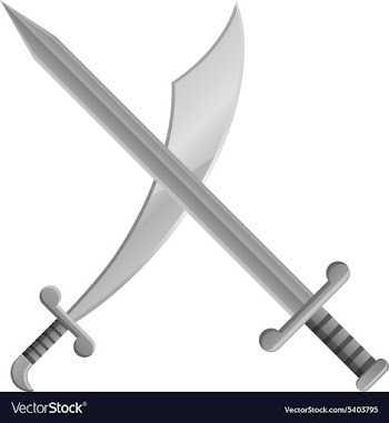 Arabian sword vector image